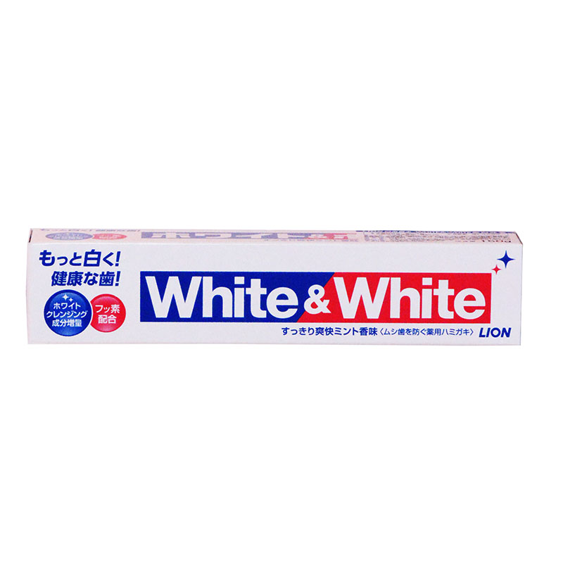【日本原装进口】狮王WHITE&WHITE美白牙膏150g