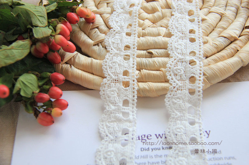 D16D18 Lace clothing accessories DIY clothing accessories water-soluble cotton thread embroidery hollow lace 3cm