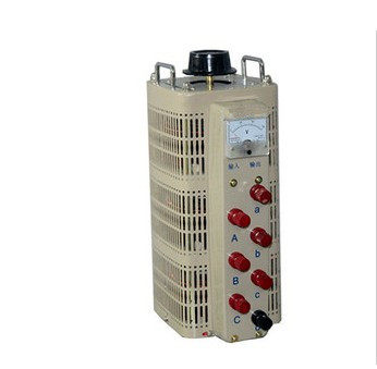 Shanghai one-force three-phase voltage regulator TSGC2-9KVA 0-430V voltage continuous adjustable full copper coil