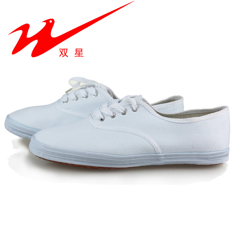 Hot selling tennis shoes double star Tai Chi shoes boys and girls white cloth shoes morning exercise shoes dance shoes gymnastics martial arts shoes boys and girls