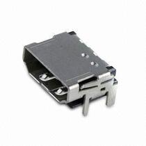 Molex HDMI board end connector gold-plated head shielded foot soldering type 19-pin 471510001