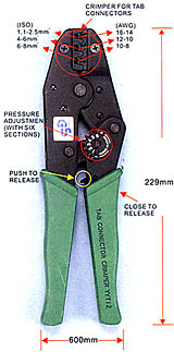 Original Taiwan crimping pliers with meta-card YY powerful non-insulated terminal press pliers YYT-12 crimping pliers