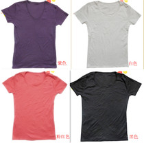 Canon foreign trade clothing day Original Single U family female cotton thread material short sleeve half sleeve knitted T-shirt 2-131 special price