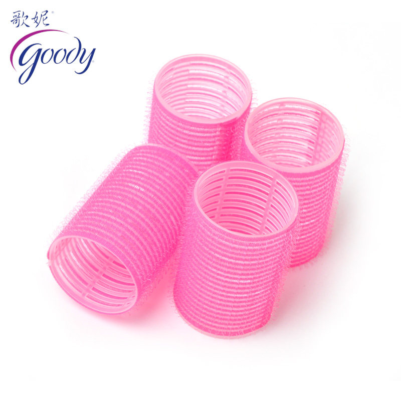 正品 美国Goody歌妮发卷 魔术卷 自粘卷 梨花卷 中号 40mm  4个装