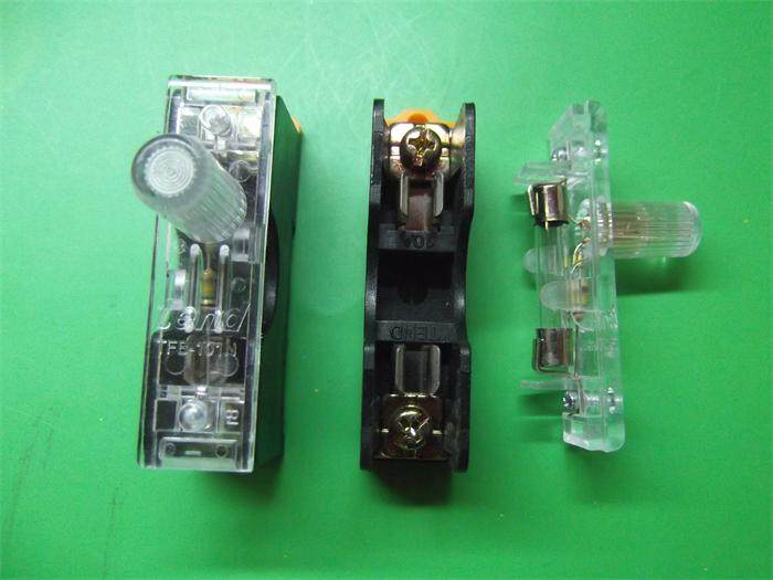 TFBR-101 TFB-101N day get 6X30 fuse seat clamp rail AC220V transparent cover base