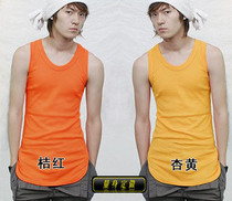 Customize the Korean version High Street Hip Hop Street Irregular Round Down Swing Vest Splicing Mid-Length Sleeveless Bottom Jersey Tide