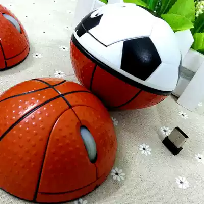Basketball football creative wireless mouse Cute notebook Desktop computer personalized mouse novelty gift