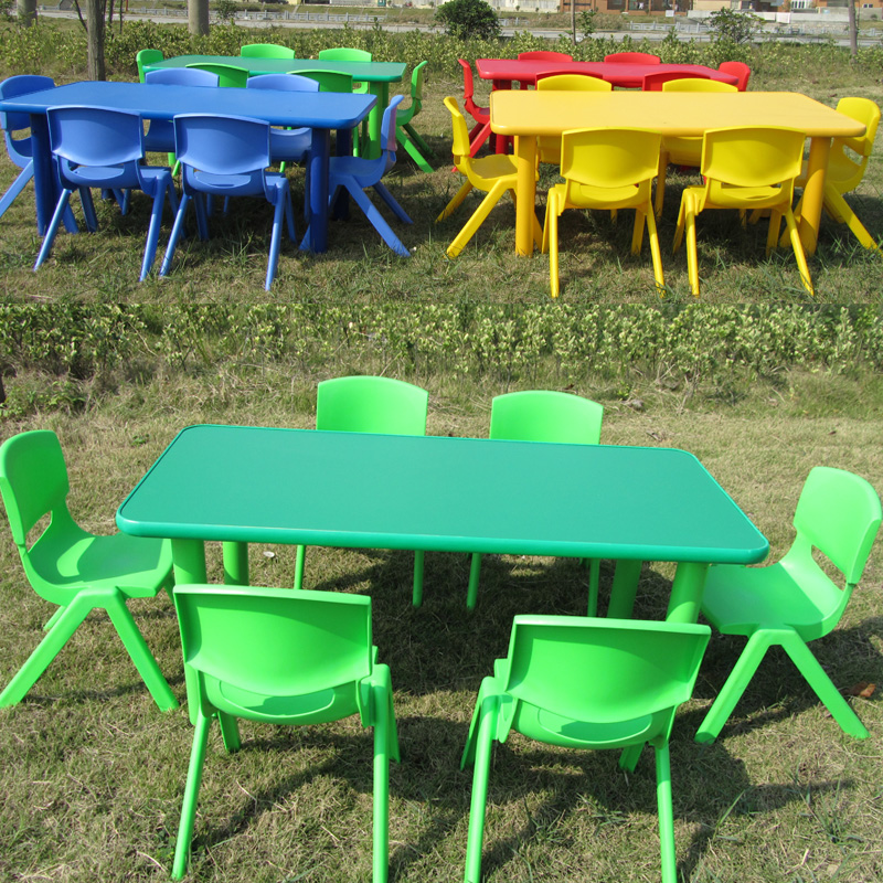 Six fire desk children's tables and chairs kindergarten desks and chairs long table learning chairs lifting tables and chairs promotion