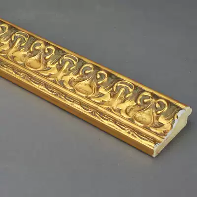 Wang Bin photo frame line gold and silver foil line 4-6CM gold frame strip solid wood line gold foil 5015HK