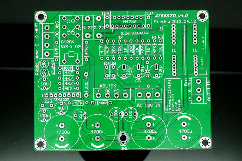 Купить Аудио техника 【新品】lm4766 喇叭保护版 兼容btl 功放板 pcb 拍前请咨询 в интернет ...