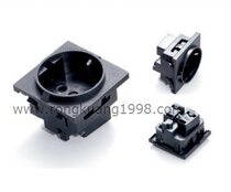 E-08 German socket Schuko card socket Cabinet female plug PDU wiring socket European socket