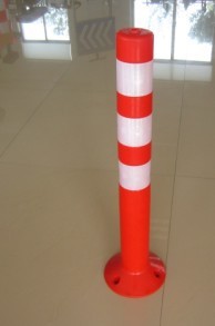 Plastic Pu warning column isolation pile reflective column road sign pvcJ75 cm warning column isolation column