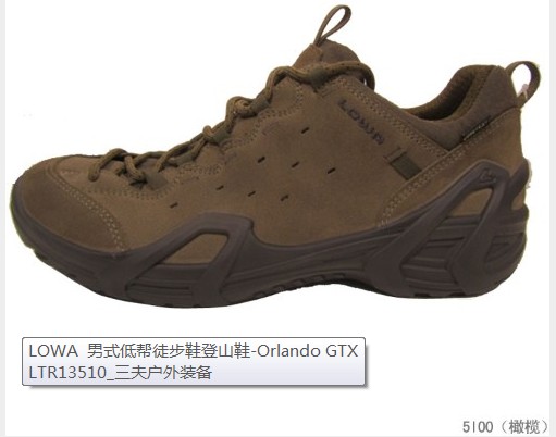 徒步登山鞋Orlando GTX L310721防水