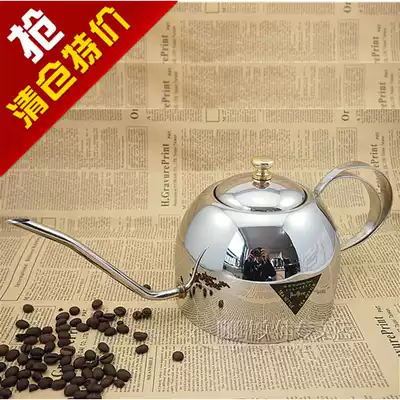 Clearance Japanese slender pot high grade stainless steel Linglong pot double handle fine mouth pot