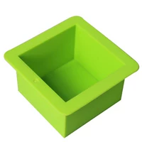 DIY Handmade Soap Xà phòng sữa mẹ Khuôn sô cô la Pudding Khuôn Bánh mì nướng vuông khuôn bánh trung thu rau câu