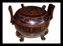 Antique craft gift decoration Warring States Han Dynasty Mawangdui Lacquer moire paint Ding Jing Chu characteristic gift