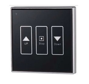 Mono-track electric curtain switch panel wireless remote control touch switch up and down smart home curtain control panel