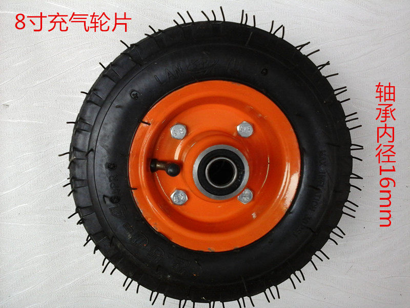 Heavy 8-inch inflatable wheel damping castors industrial wheel trolley wheels 250-4 mute rubber wheel sheet-Taobao