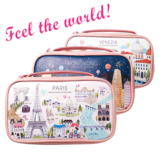 ETUDE HOUSE伊蒂之屋 Feel the world感受世界 旅行系列化妆包