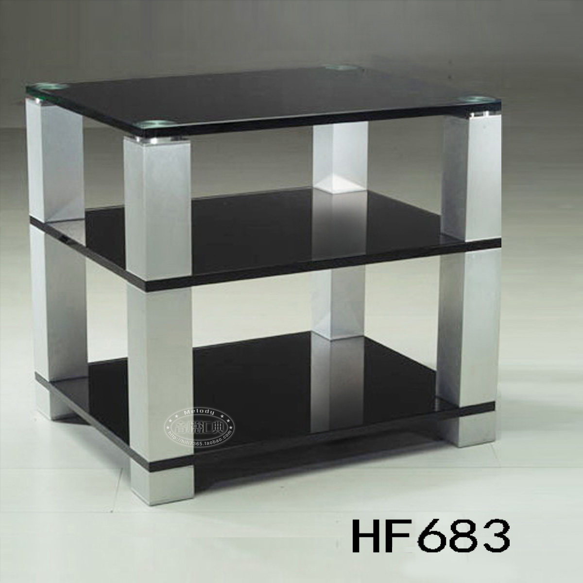 Art special HF683 black tempered glass audio rack audio rack audio equipment rack audio bracket