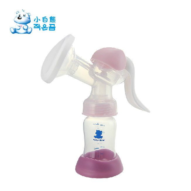 Special offer breast pump new small white bear Jianyue manual breast pump arc breast cover ergonomic handle