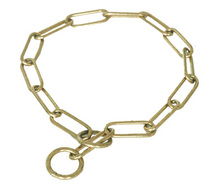 Pure Copper Square Eye-neck Chain Dogs Neck Collar Square Eye Dog Training Supplies