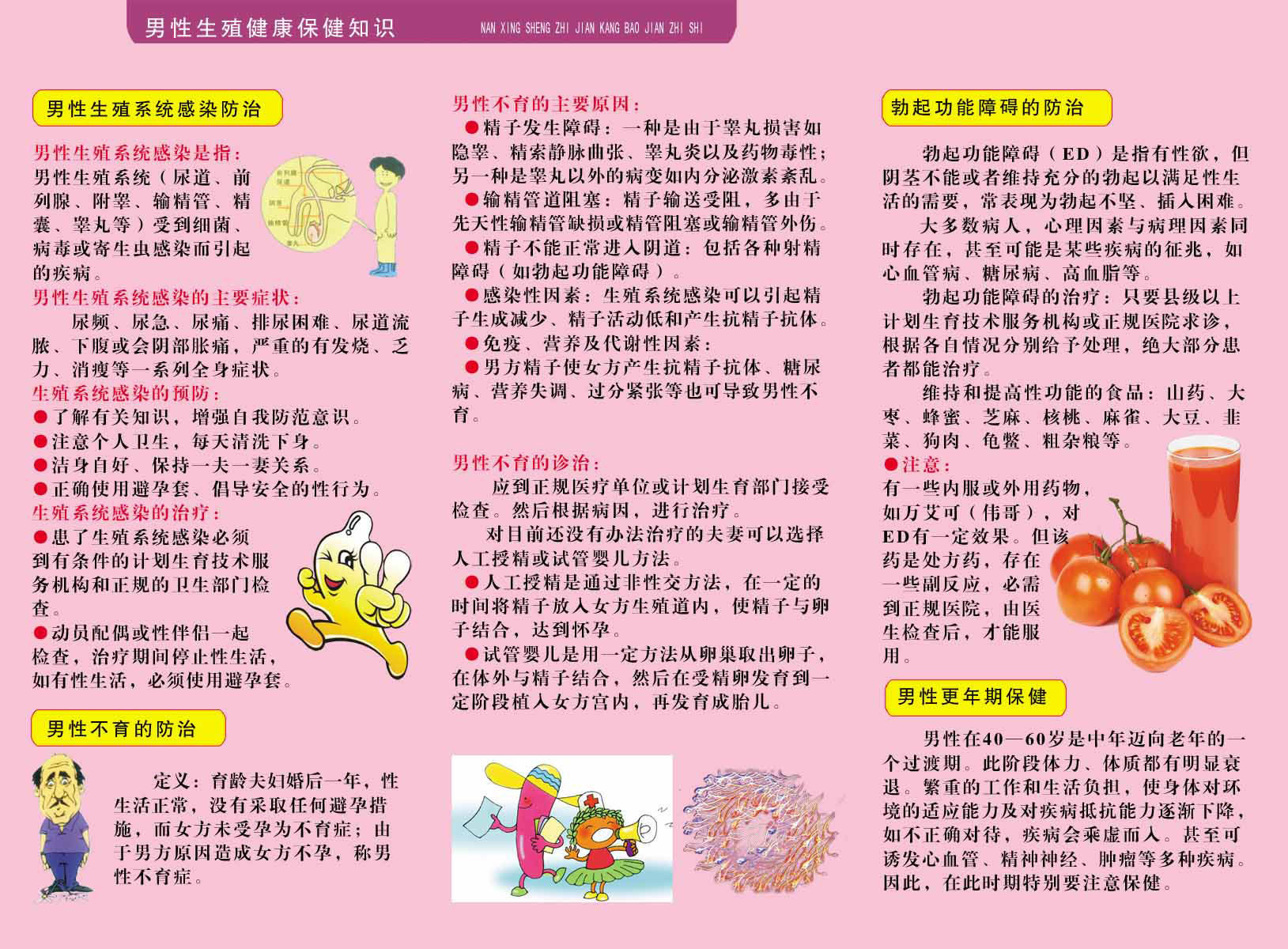 海报印制93素材健康展板307男性生殖健康