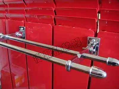 Radiator radiator towel clothes hanger adhesive hook Rod drying rack double-layer foldable 4