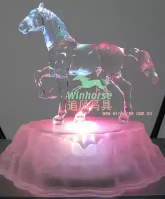 Exquisite imitation crystal kerosene lamp Color change Imitation crystal horse Spring Festival gift special New product