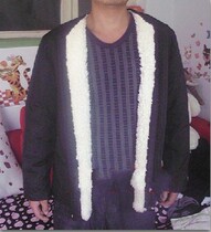 Sheepskin coat month-old lambskin liner mens leather custom-made light breathable warm close-fitting fur one