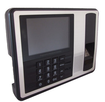U disk download 4 3 inch large color screen Chinese and English fingerprint attendance machine punch card machine optional power outage available