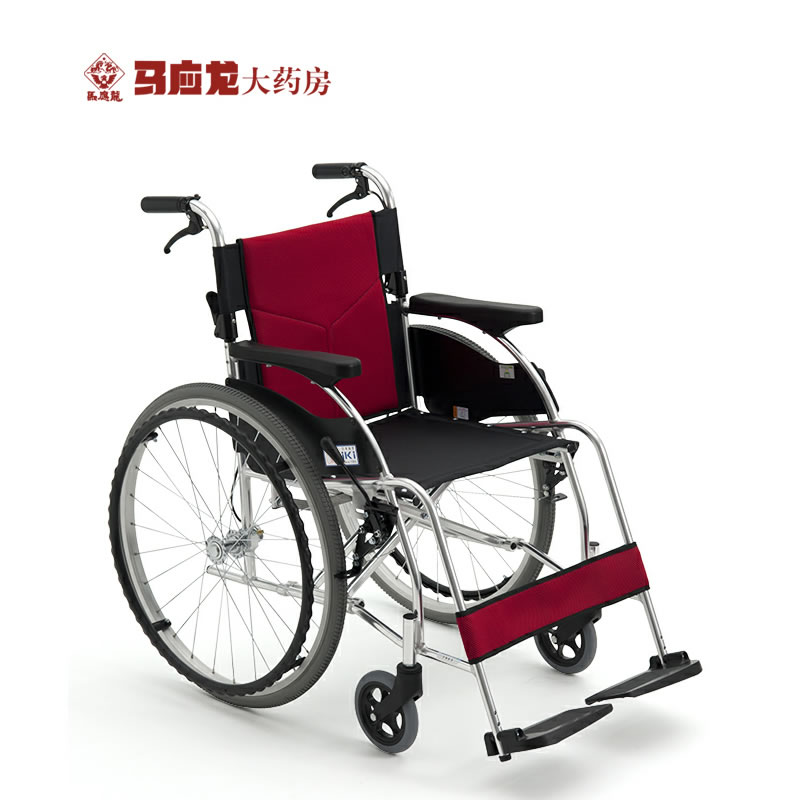 三贵MiKi轮椅车MCS-47KJL 轻便折叠扶手加宽/老人代步车 包邮