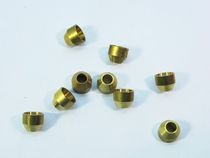 Self-made wooden handle Diabolo shaking rod special tapered copper hoop sleeve anti-handle cracking