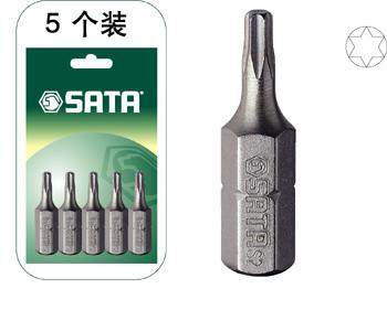 SATA Seda Tools 5 pieces 6 3 Series 25 long florid screwup head 59234 T20