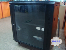 Black Deluxe Edition 0 7 m wall mounted cabinet wall cabinet 12U 550x450x700 side door open