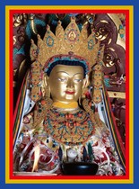 Decorative semi-handmade Buddha and Bodhisattva portraits Buddha 001 photo paper double-sided plastic sealing of Amitabha