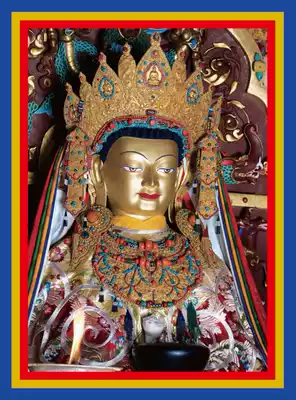 Affinity pure handmade Buddha Bodhisattva portrait Jue Wo Buddha 001 photo paper double-sided plastic seal Amitabha