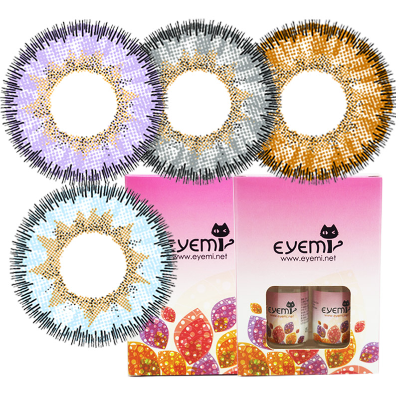 Eyemi爱咪 彩色隐形近视眼镜 cos天使冰蓝混血美瞳1片装 拍2包邮