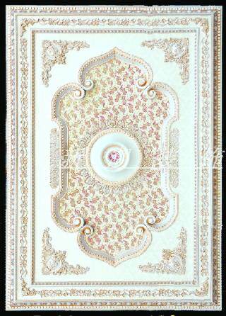 European style suspended ceiling art lamp pool living room clubhouse suspended ceiling decoration multi-level PS rectangular lamp pool B-60