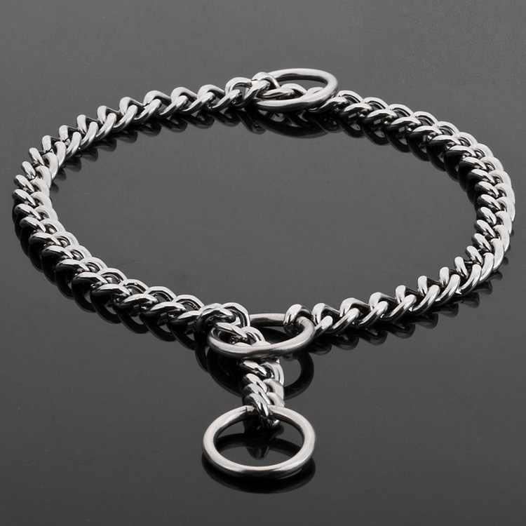 304 stainless steel dog P chain can hang dog tag P chain dog chain titanium steel dog chain dog collar medium and large dog collar