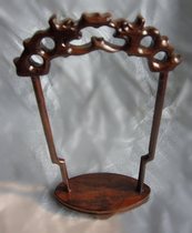 Small imitation mahogany jade pylons Jade pylons Jade pylons