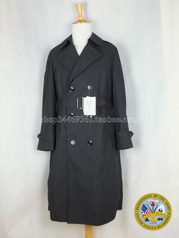 Us Army Brand New Tag Us Army Black All-Weather Windbreaker Coat Us Army Brand New Tag Us Army Black All-Weather Windbreaker Coat