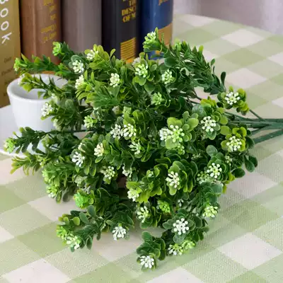 Simulation Milan grass water plant flower arrangement plastic flower silk flower fake flower home decoration greening ornaments factory direct sales