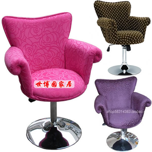 Classic Suede Cloth Lifting Casual Chair Living-room Small Sofa Chair Club Chair Computer Chair Bar Chair Swivel Chair