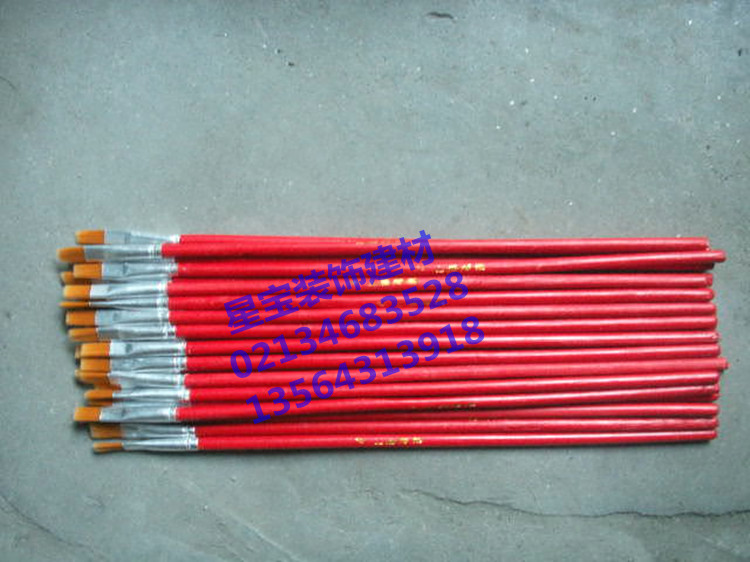 Nylon hair oil brush flat head water powder watercolor pen brush paint glue row brush hook line pen acrylic brush 6#