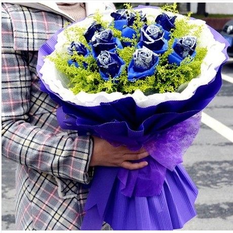 Yongzhou delivery Blue Rose cold water beach Lingling Dongan Flower shop Daoxian Jianghua Qiyang Ningyuan Flowers City express