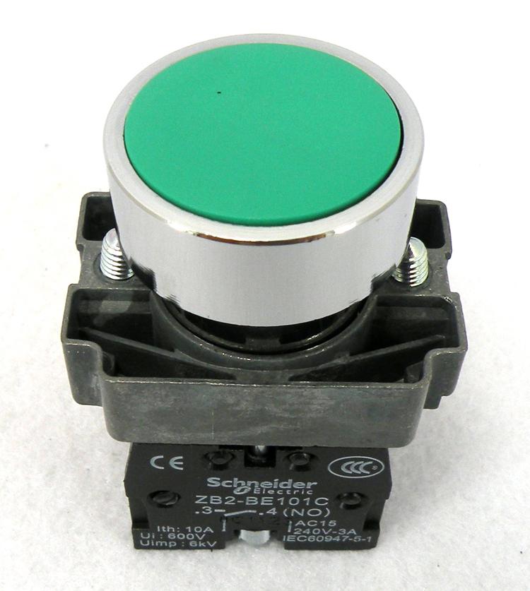 Original plant Schneider button switch common flat button XB2BA31C XB2-BA31C green 1 often open