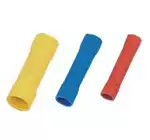 BV5 5 long fully insulated terminal middle connector butt joint terminal cold pressed terminal copper wire lug (yellow