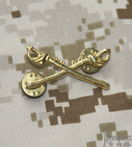 American badge metal badge American cavalry collar flower American collar flower