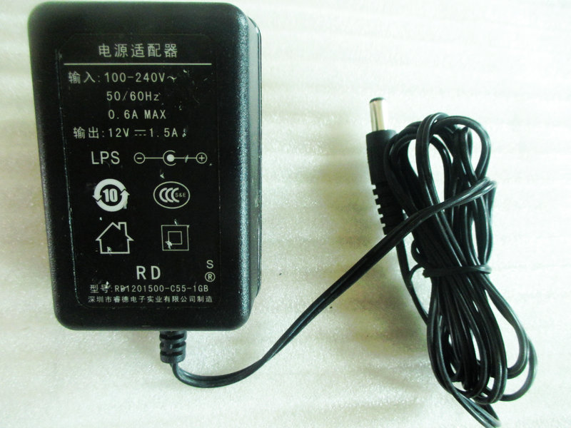 Original Ruide 12V 1 5A power adapter ADSL Cat Router Monitor Power Supply